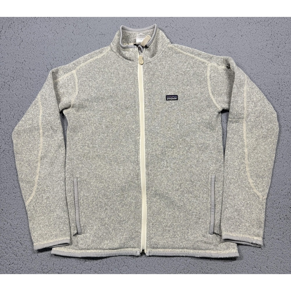 Patagonia Better Sweater Fleece Jacket Womens Medium Gray‎ Full Zip Lightweight